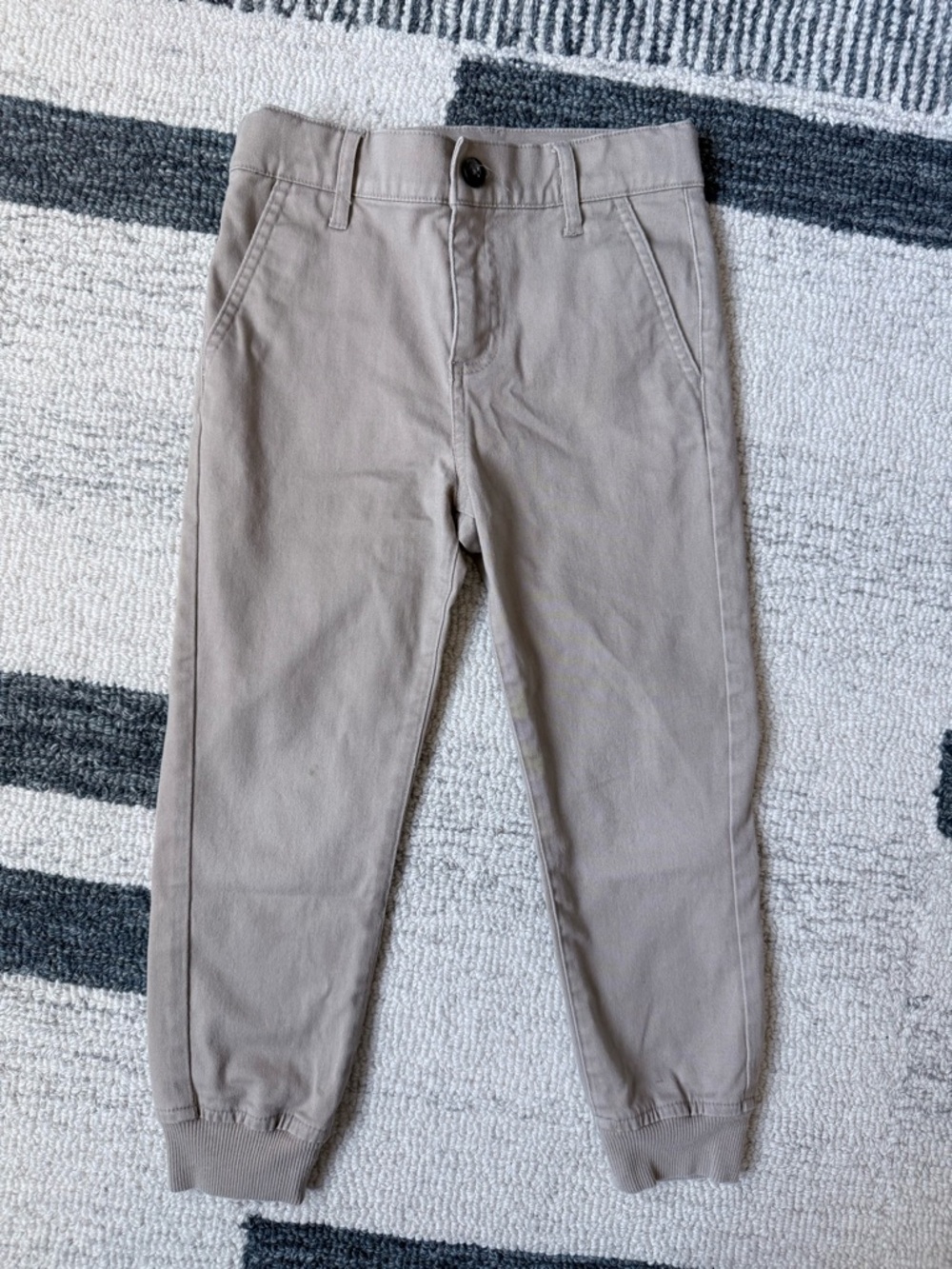 Janie and Jack Boys' Khaki Jogger Pants